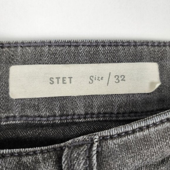 Pilcro & The Letterpress Jeans Womens 32x28 Gray Stet Skinny Leg Denim - Picture 6 of 10